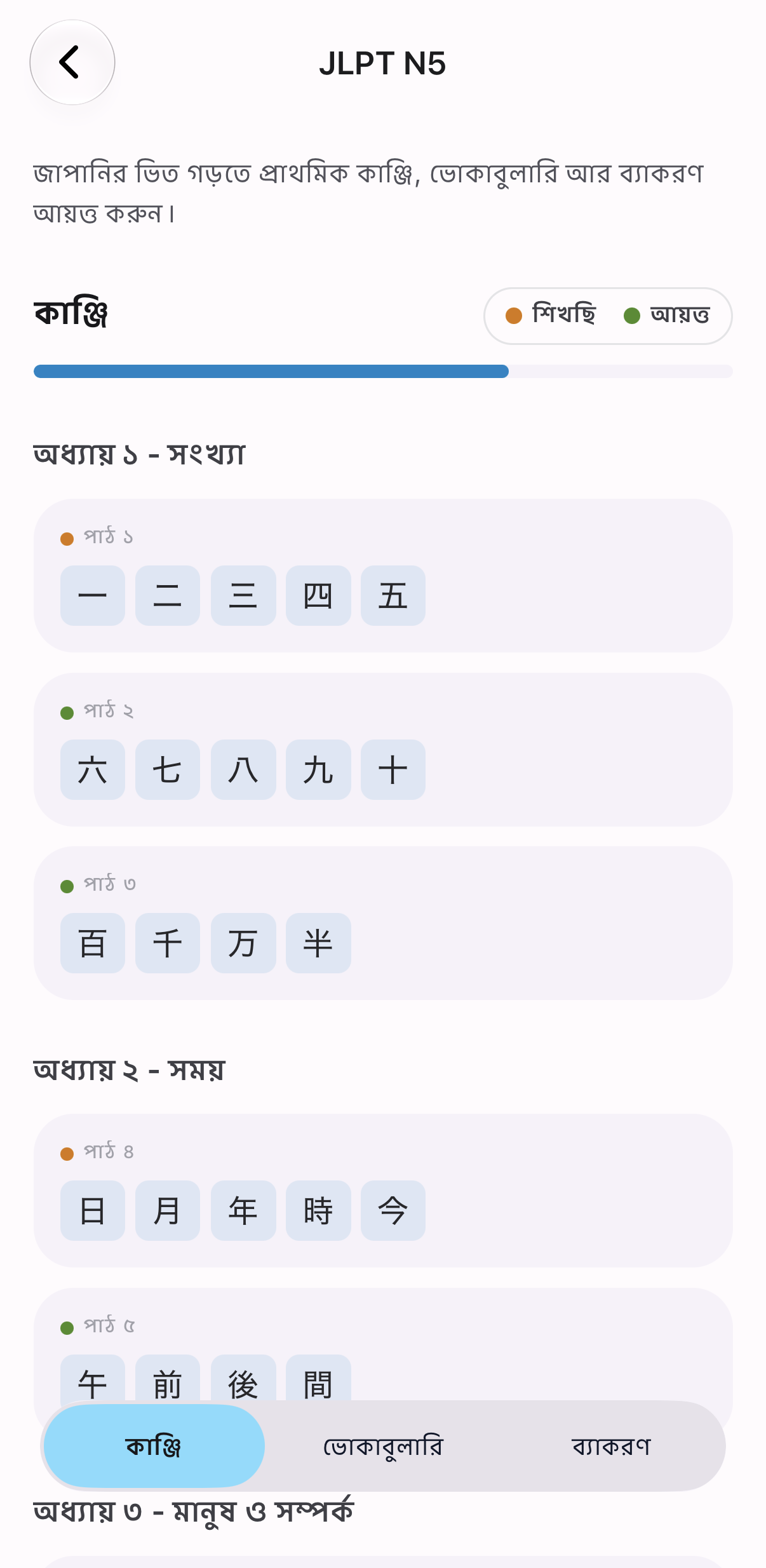 নিহনফ্রেন-এর লেসন